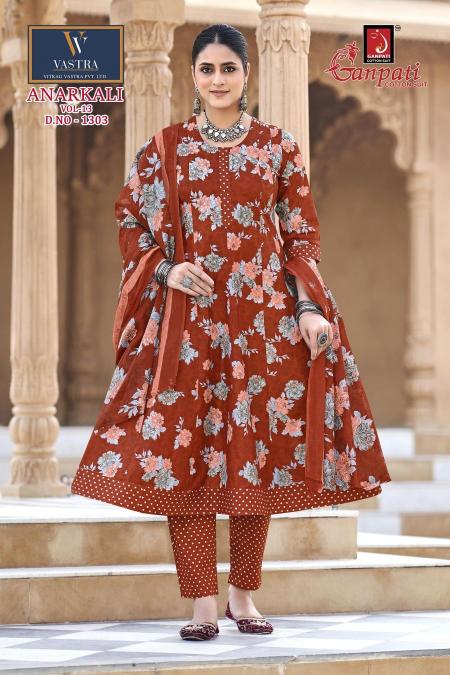 Ganpati anarkali vol-13 wholesale kurtis market